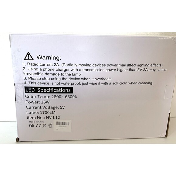 Niceveedi LED Photography Lighting Kit 2-Pack 8” Portable Video Light - Picture 3 of 3